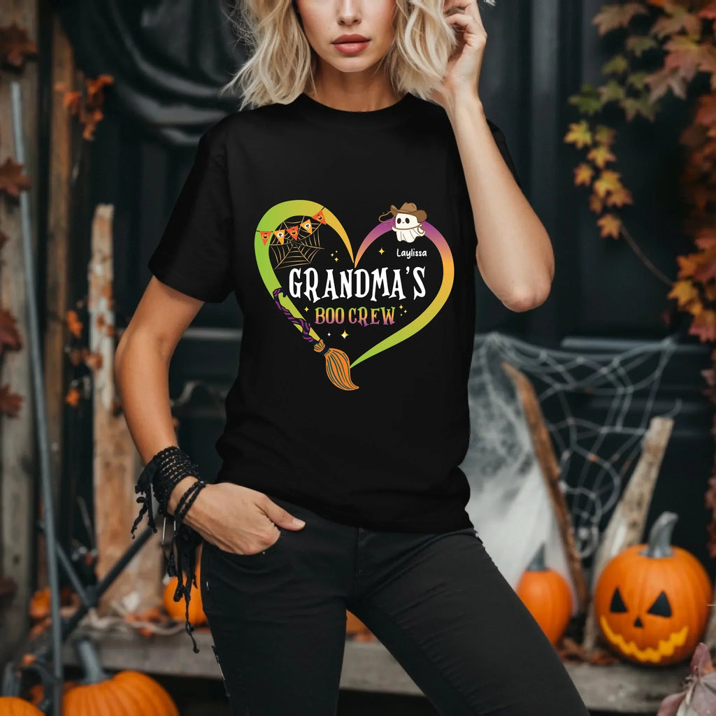 Personalized Grandma'S Boo Crew Halloween Custom - Adult & Kids T-Shirts, Sweatshirts & Hoodies apparel design preview 1