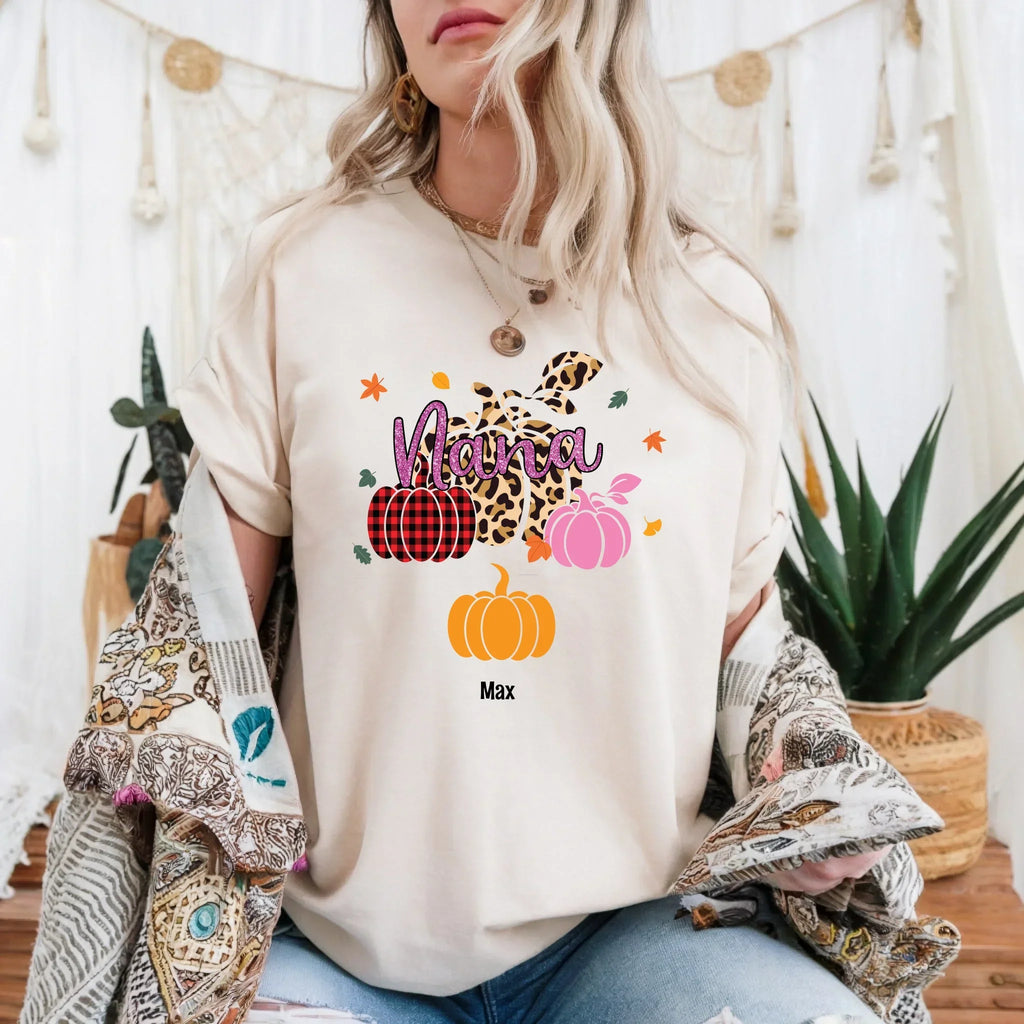 Mommy Pumpkin Patch Custom Family Names Fall - Adult & Kids T-Shirts, Sweatshirts & Hoodies apparel design preview 1
