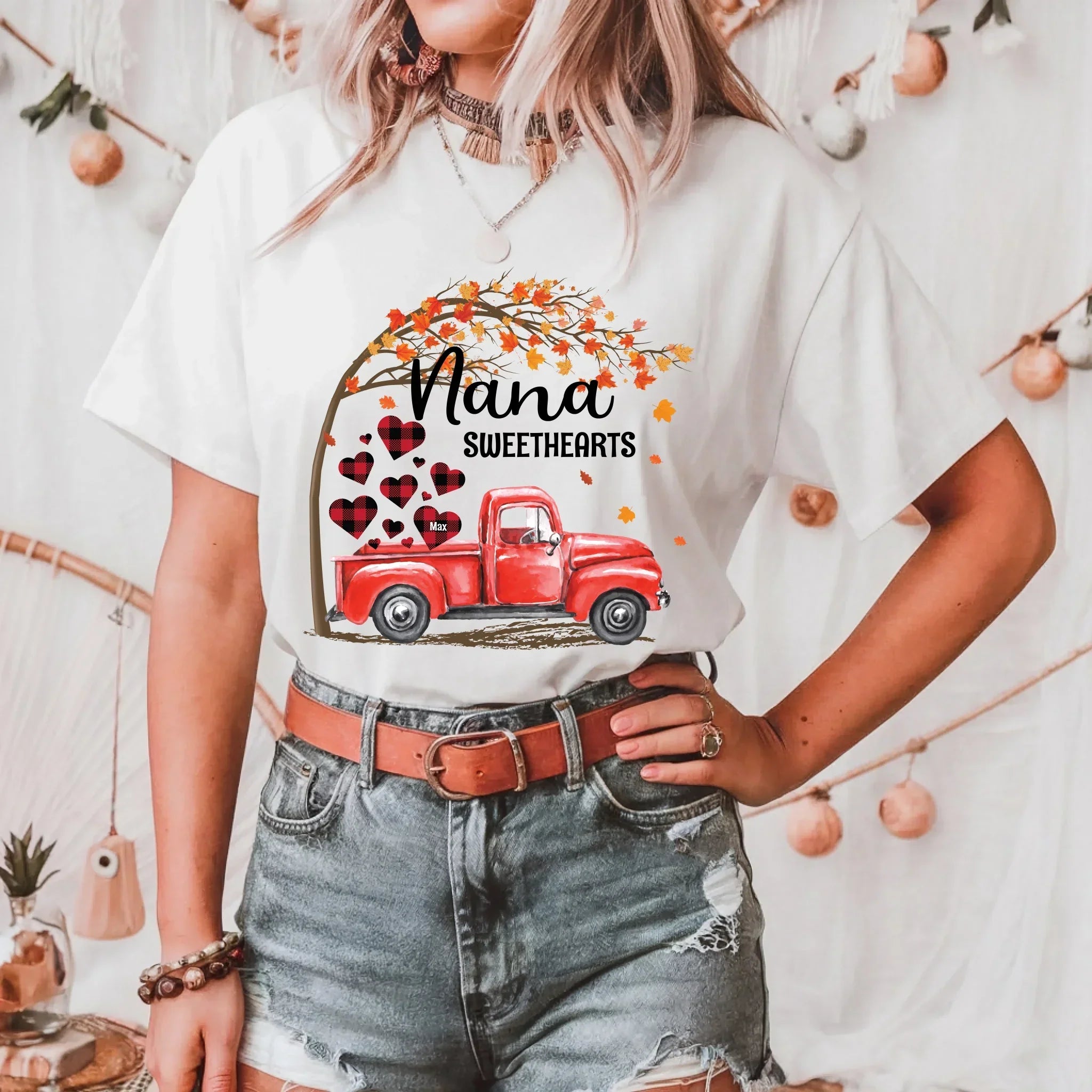 Custom "Nana Sweethearts" Personalized Grandkids' - Adult & Kids T-Shirts, Sweatshirts & Hoodies apparel design preview 1