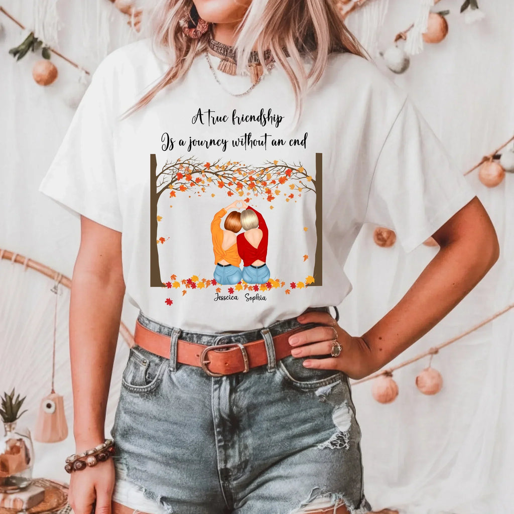 Personalized Best Friend Thanksgiving Fall Friendship - Adult & Kids T-Shirts, Sweatshirts & Hoodies apparel design preview 1