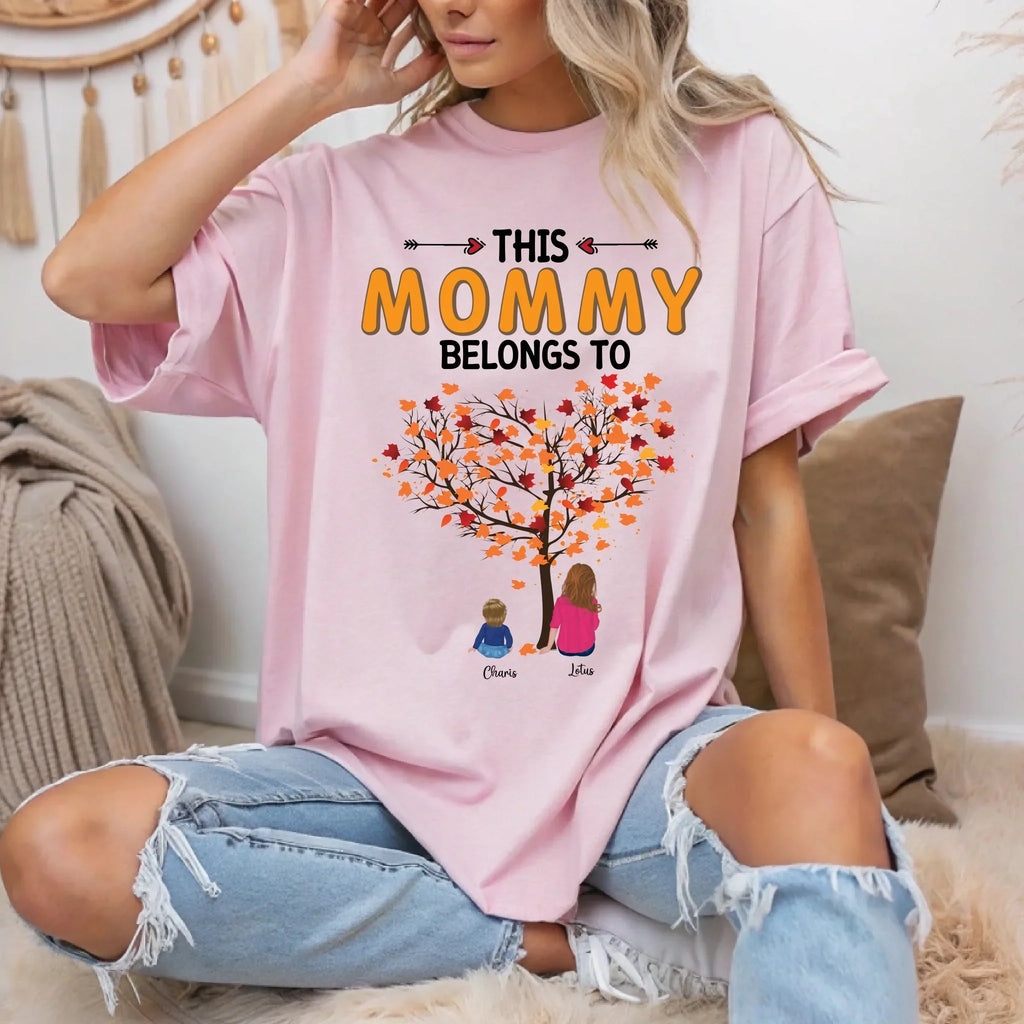 Personalized Thanksgiving Mommy "This Belongs Custom - Adult & Kids T-Shirts, Sweatshirts & Hoodies apparel design preview 1