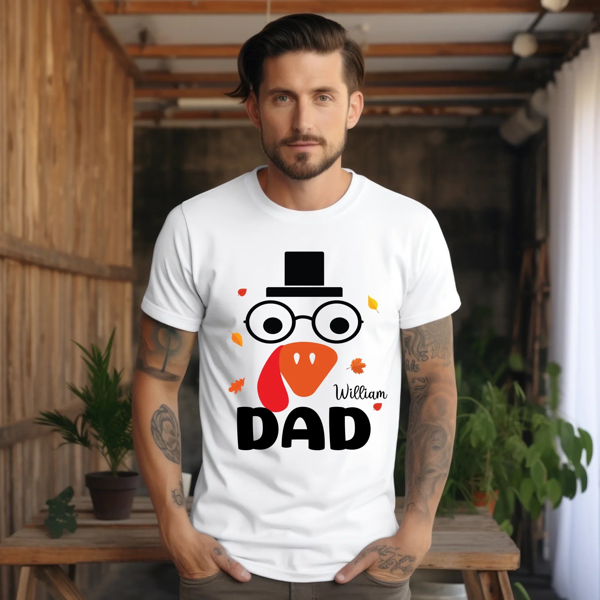 My First Thanksgiving As Daddy Personalized Mommy Dad - Adult & Kids T-Shirts, Sweatshirts & Hoodies apparel design preview 1