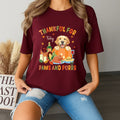 Custom Thanksgiving Pet Thankful Paws Purrs Your - Adult & Kids T-Shirts, Sweatshirts & Hoodies apparel design preview 1