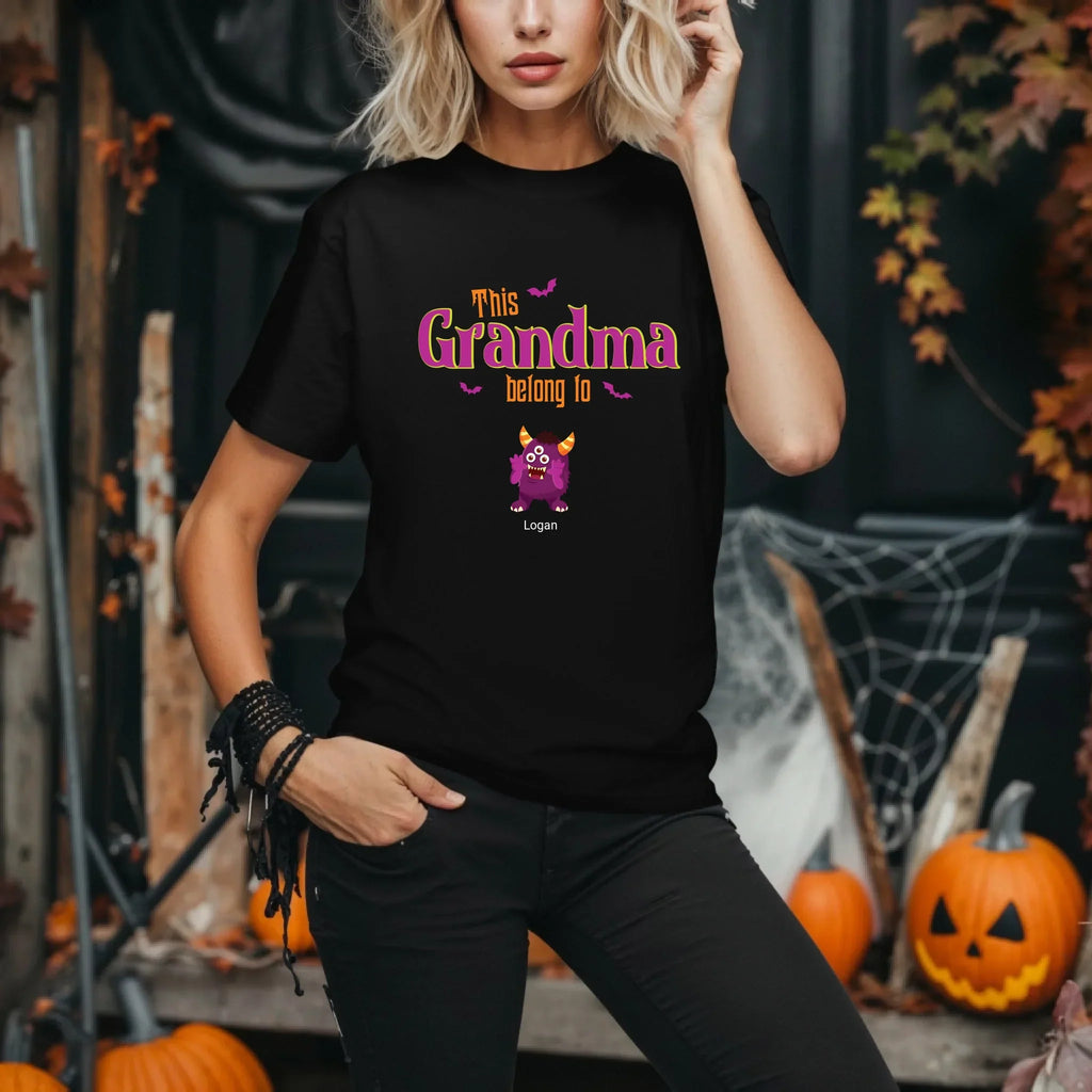 Personalized Grandma Mommy Halloween Custom Names - Adult & Kids T-Shirts, Sweatshirts & Hoodies apparel design preview 1