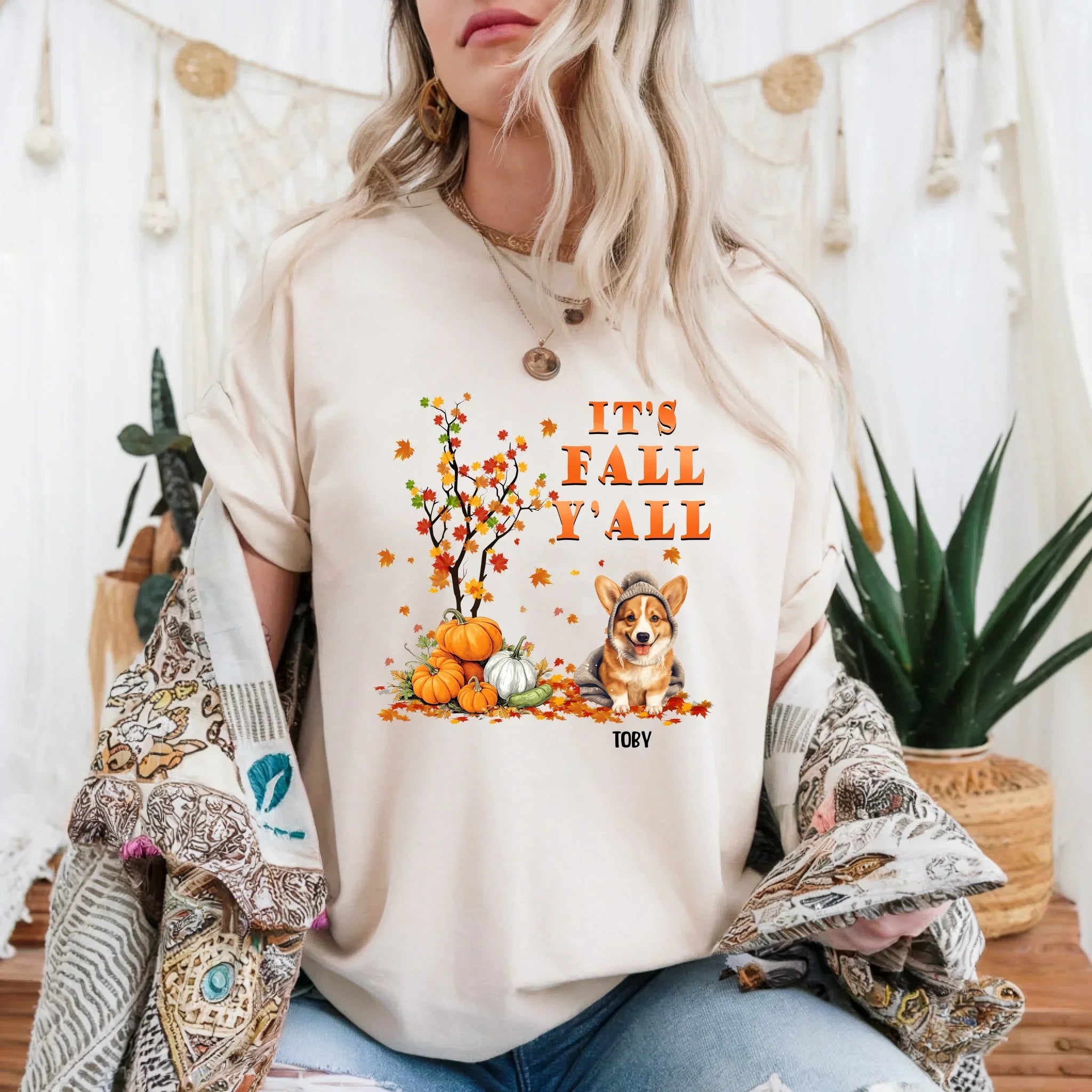 Personalized Thanksgiving Pet Custom Dog Names Breeds - Adult & Kids T-Shirts, Sweatshirts & Hoodies apparel design preview 1