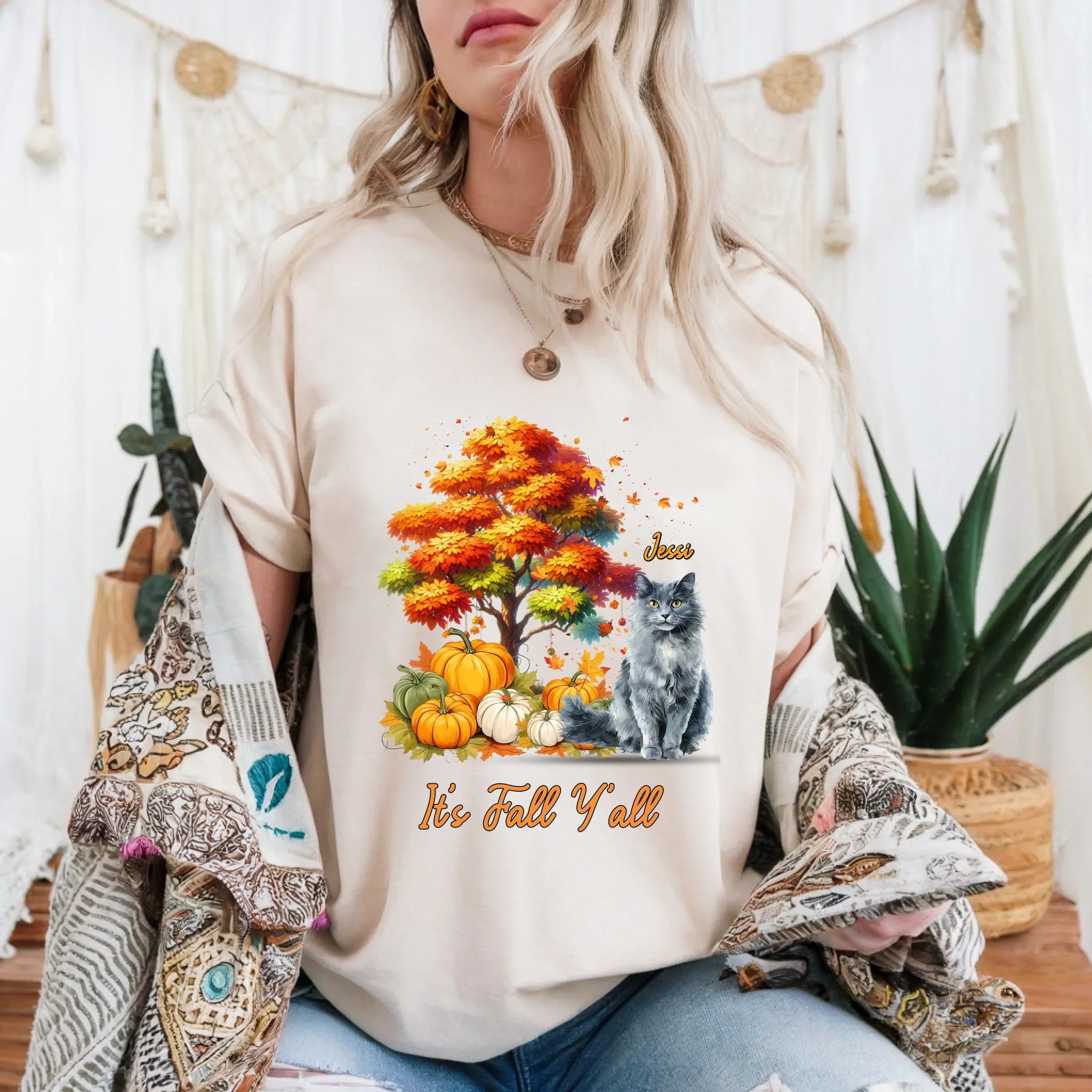 Personalized Pet Breed Name Fall Custom Thanksgiving - Adult & Kids T-Shirts, Sweatshirts & Hoodies apparel design preview 1
