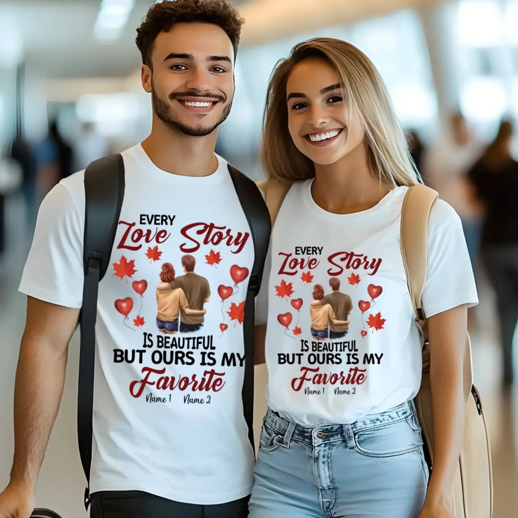 Personalized Couple Every Love Story Is Ours My - Adult & Kids T-Shirts, Sweatshirts & Hoodies apparel design preview 1