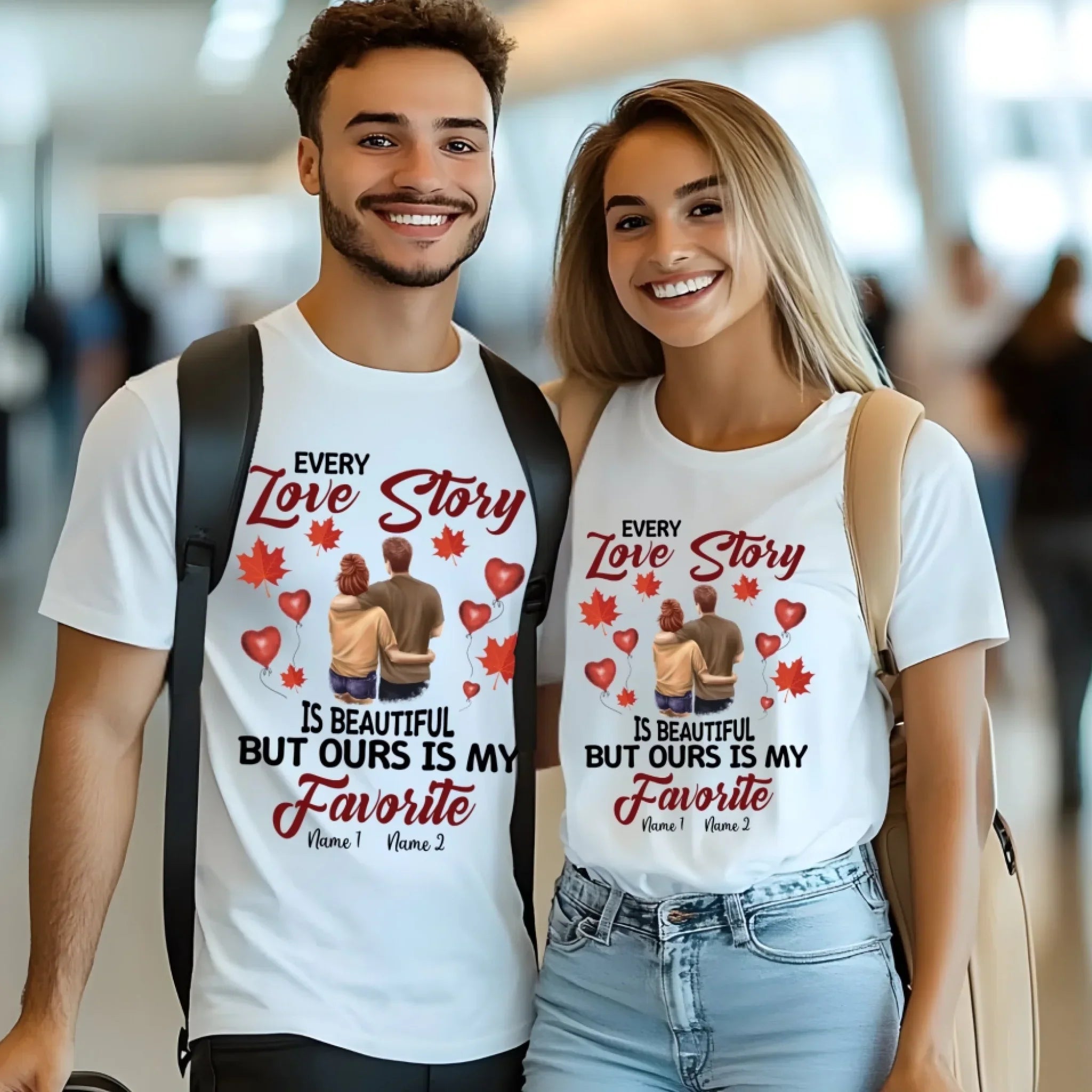 Personalized Couple Every Love Story Is Ours My - Adult & Kids T-Shirts, Sweatshirts & Hoodies apparel design preview 1