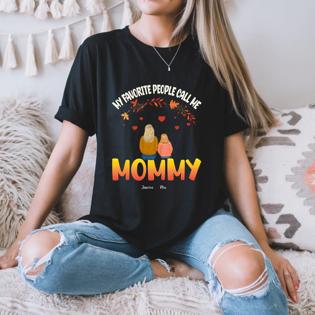 Personalized Thanksgiving Mommy My Favorite People - Adult & Kids T-Shirts, Sweatshirts & Hoodies apparel design preview 1