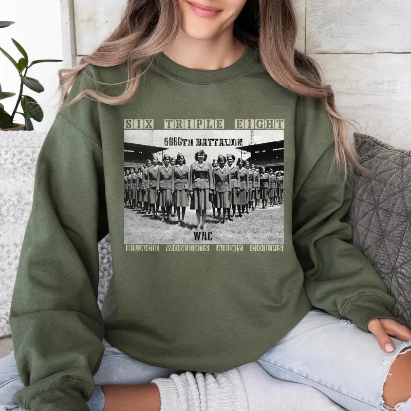 6888th Six Triple Eight Black Army Corps Major - Adult & Kids T-Shirts, Sweatshirts & Hoodies apparel design preview 1