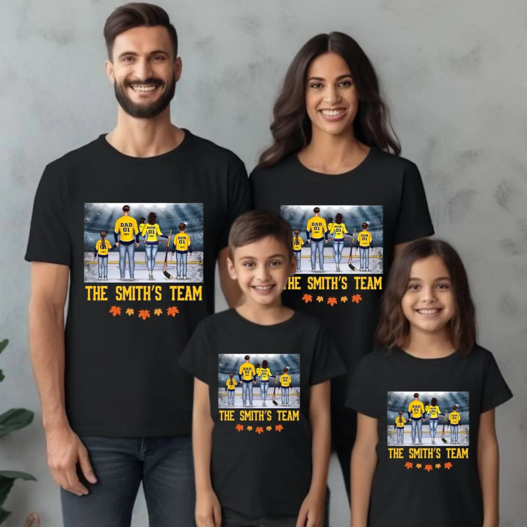 Personalized Family Thanksgiving Custom Names Members - Adult & Kids T-Shirts, Sweatshirts & Hoodies apparel design preview 1