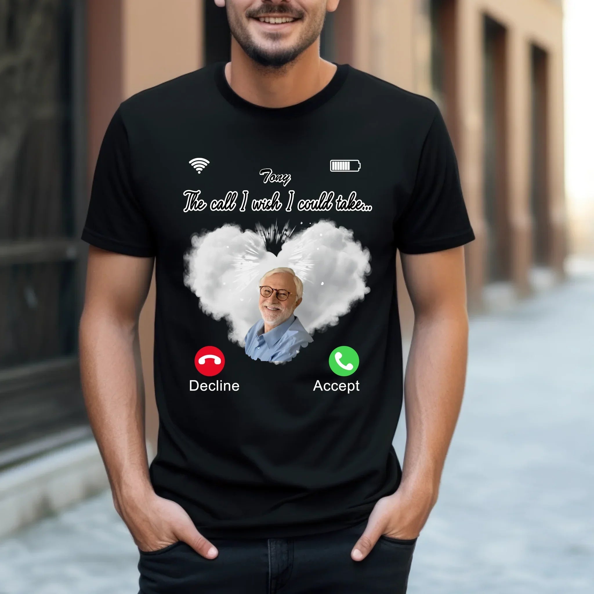 Personalized Memorial Call I Wish Could Take" Custom - Adult & Kids T-Shirts, Sweatshirts & Hoodies apparel design preview 1