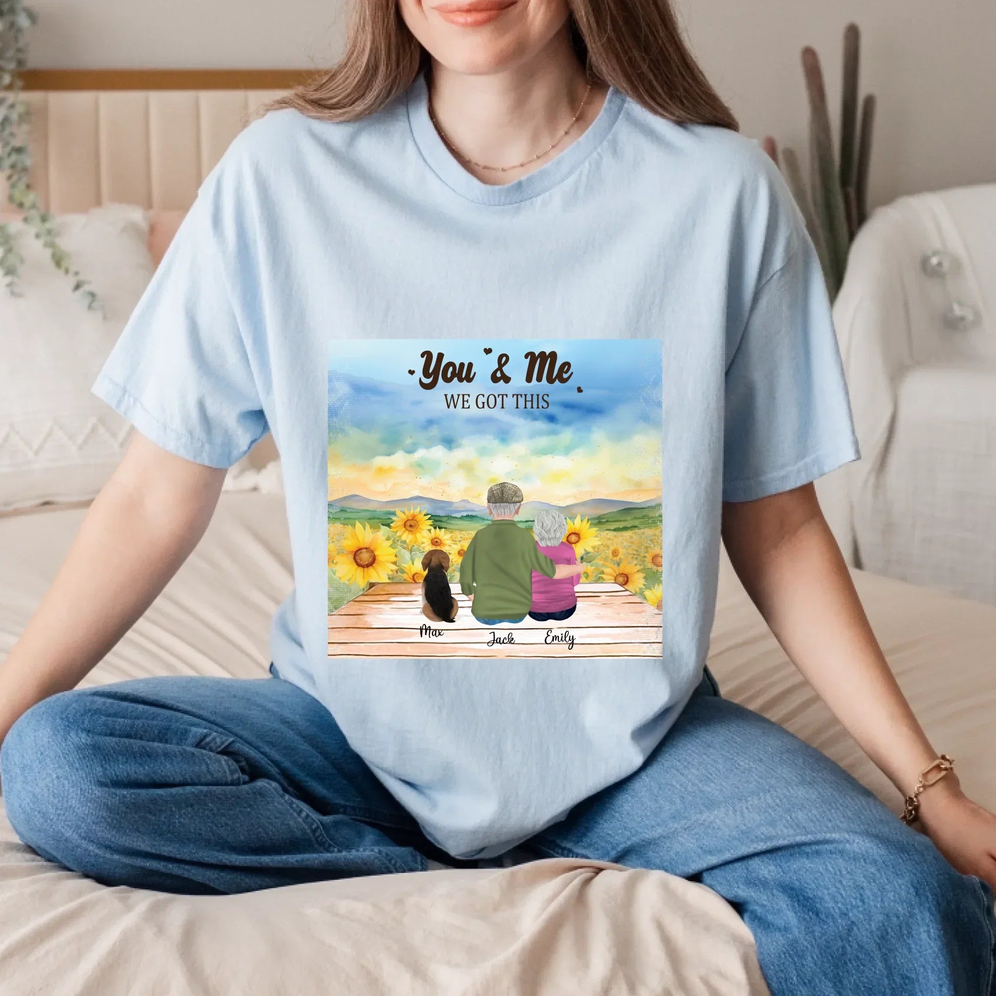 Personalized Couple Pet Custom Characters Dog Cat - Adult & Kids T-Shirts, Sweatshirts & Hoodies apparel design preview 1