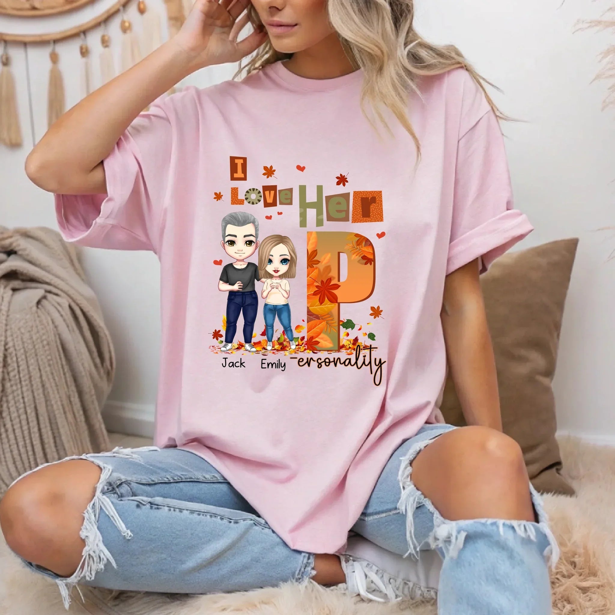 Personalized Couple Custom Names Characters Funny I - Adult & Kids T-Shirts, Sweatshirts & Hoodies apparel design preview 1