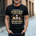 Personalized Old Man Dogs Custom Dog Names Characters - Adult & Kids T-Shirts, Sweatshirts & Hoodies apparel design preview 1