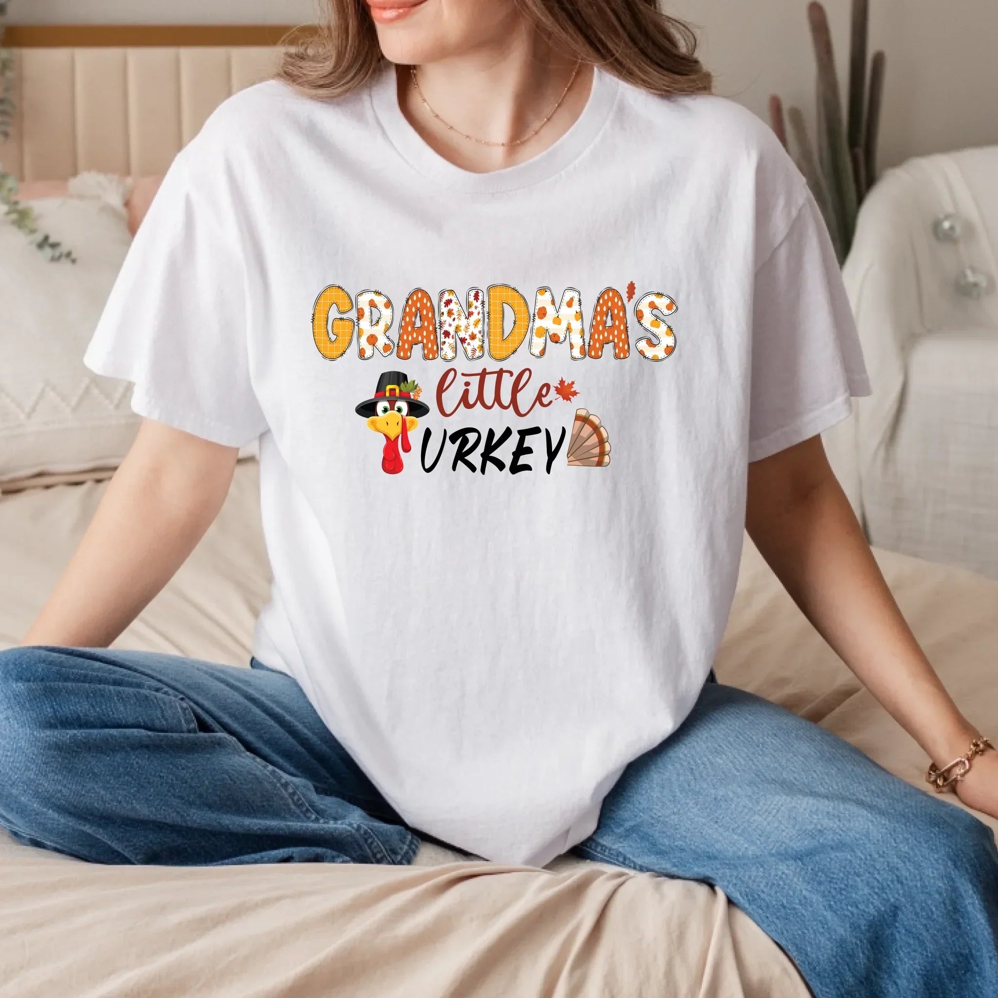 Personalized Nana'S Little Turkeys Custom Grandkids' - Adult & Kids T-Shirts, Sweatshirts & Hoodies apparel design preview 1