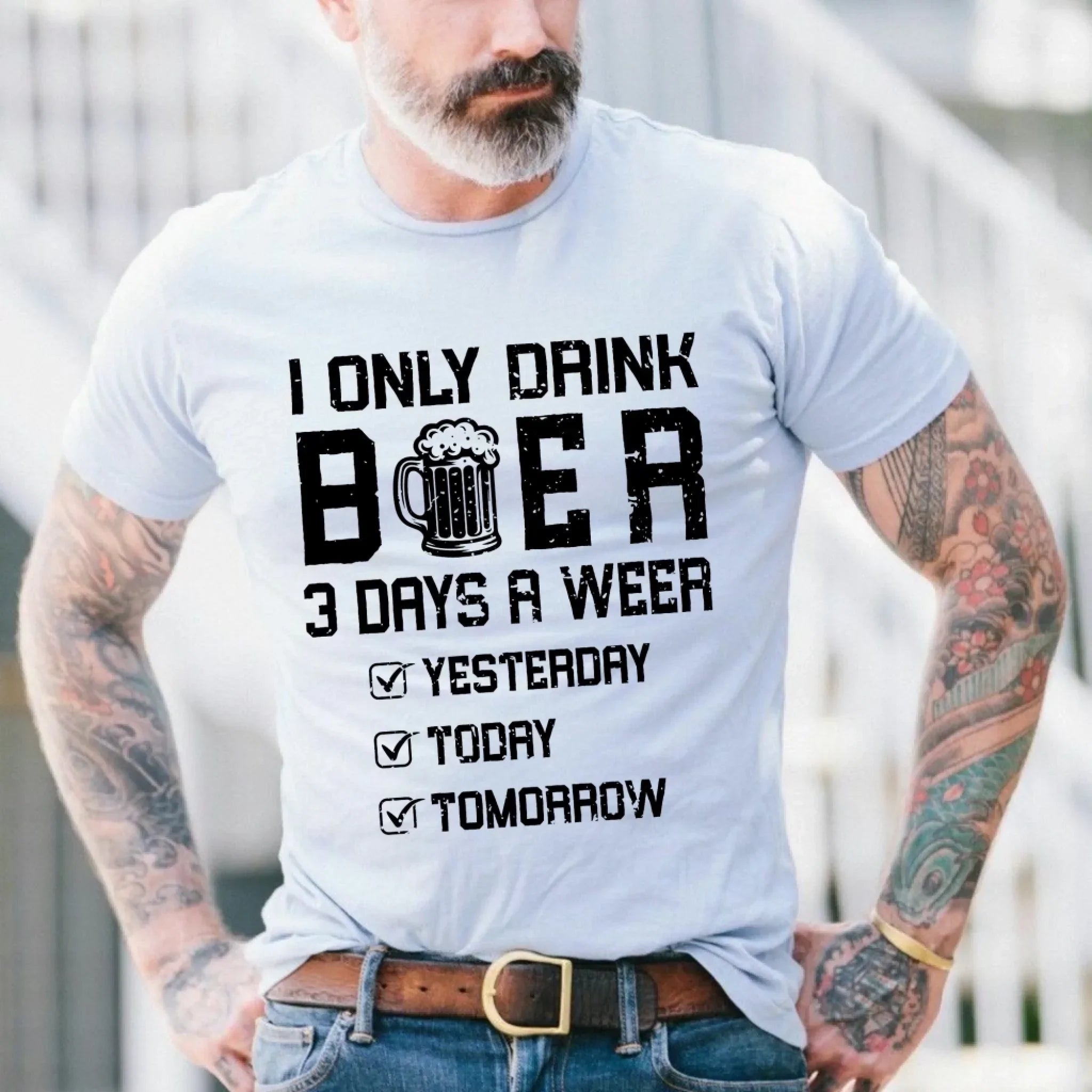 Funny Beer I Only Drink 3 Days Week Oktoberfest - Adult & Kids T-Shirts, Sweatshirts & Hoodies apparel design preview 1