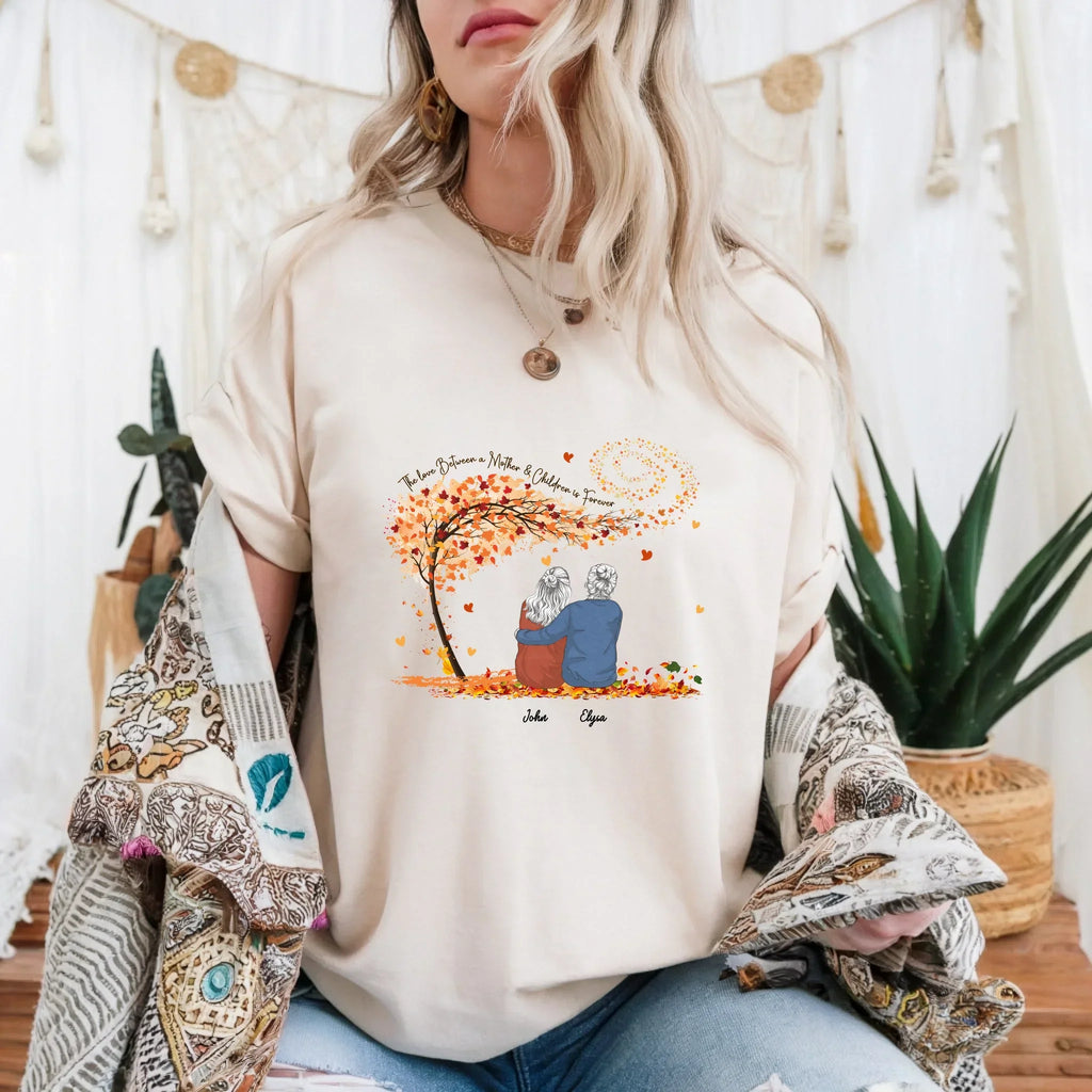 Personalized Mother Children Love Between Is Forever - Adult & Kids T-Shirts, Sweatshirts & Hoodies apparel design preview 1