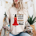 Personalized Stepping My [Age] Like Boss Custom Name - Adult & Kids T-Shirts, Sweatshirts & Hoodies apparel design preview 1