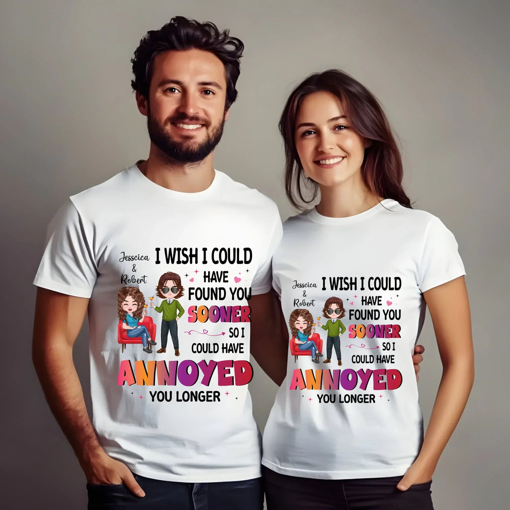 Personalized Couple I Wish Could Have Found You - Adult & Kids T-Shirts, Sweatshirts & Hoodies apparel design preview 1