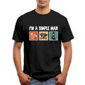 Personalized I'M Simple Man Custom Names Characters - Adult & Kids T-Shirts, Sweatshirts & Hoodies apparel design preview 1