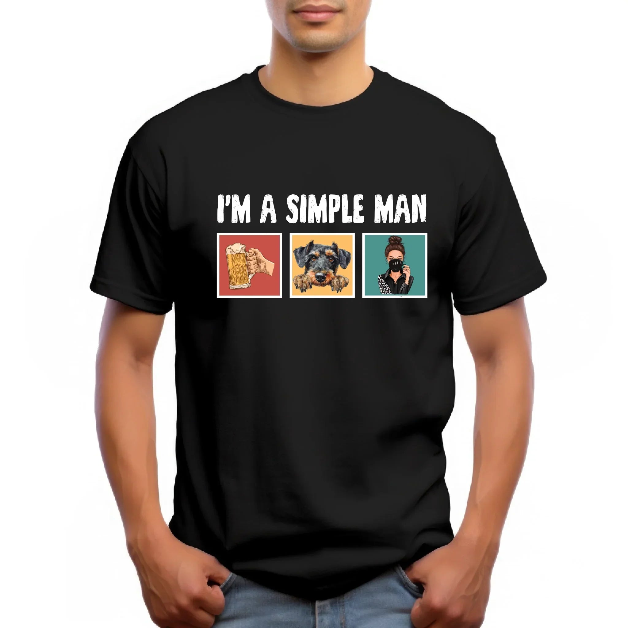 Personalized I'M Simple Man Custom Names Characters - Adult & Kids T-Shirts, Sweatshirts & Hoodies apparel design preview 1