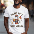 Drinks Well Others Funny Skeleton Beer Lover - Adult & Kids T-Shirts, Sweatshirts & Hoodies apparel design preview 1