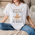 Inhale Good Shit Exhale Bullshit Sloth Yoga Funny - Adult & Kids T-Shirts, Sweatshirts & Hoodies apparel design preview 1
