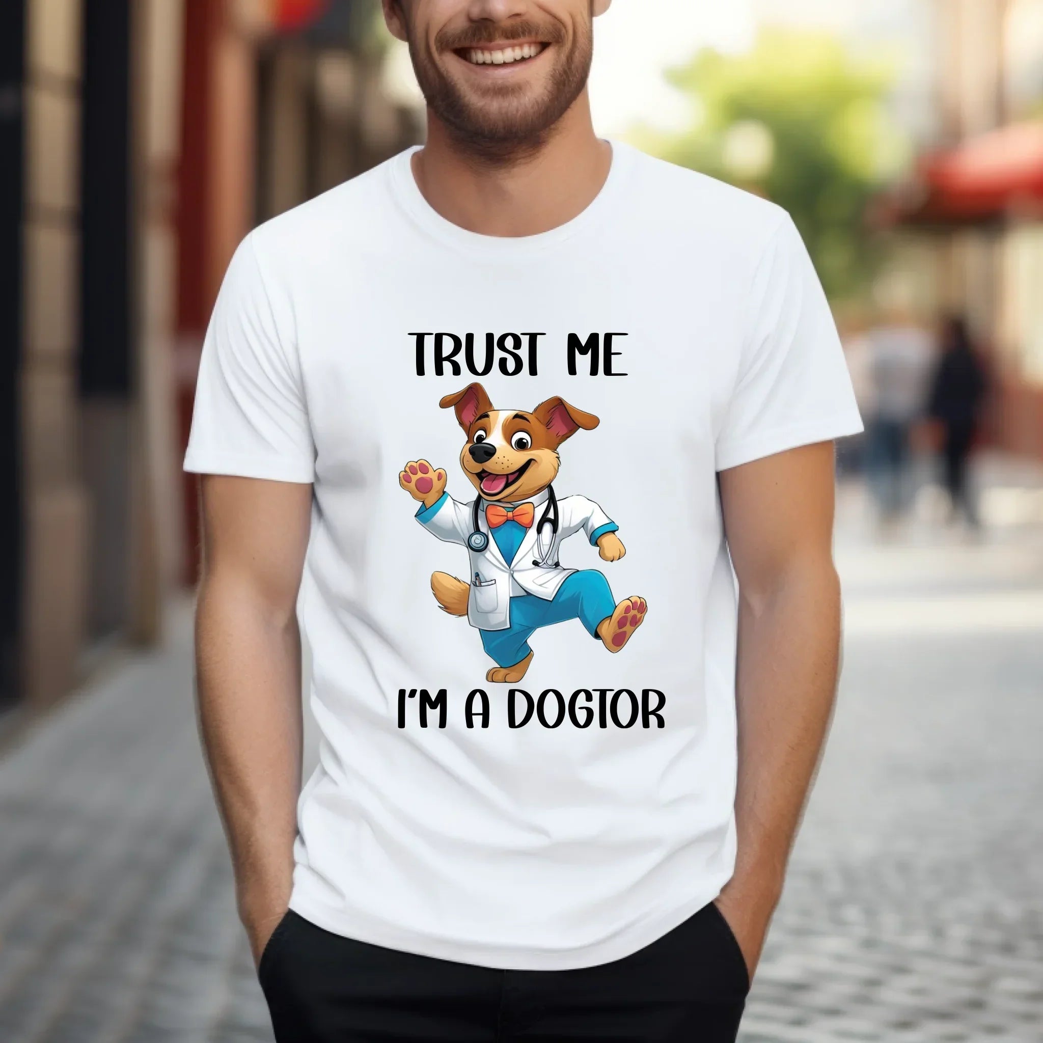 Trust Me I'M Dogtor Funny Dog Vet Casual - Adult & Kids T-Shirts, Sweatshirts & Hoodies apparel design preview 1
