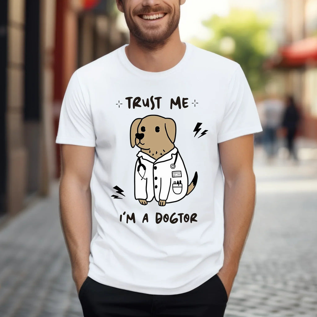 Trust Me I'M Doctor Ducktor" Funny - Adult & Kids T-Shirts, Sweatshirts & Hoodies apparel design preview 1