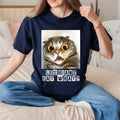 Funny Shocked Cat Meme Excuse Me What?! Cute Reaction - Adult & Kids T-Shirts, Sweatshirts & Hoodies apparel design preview 1