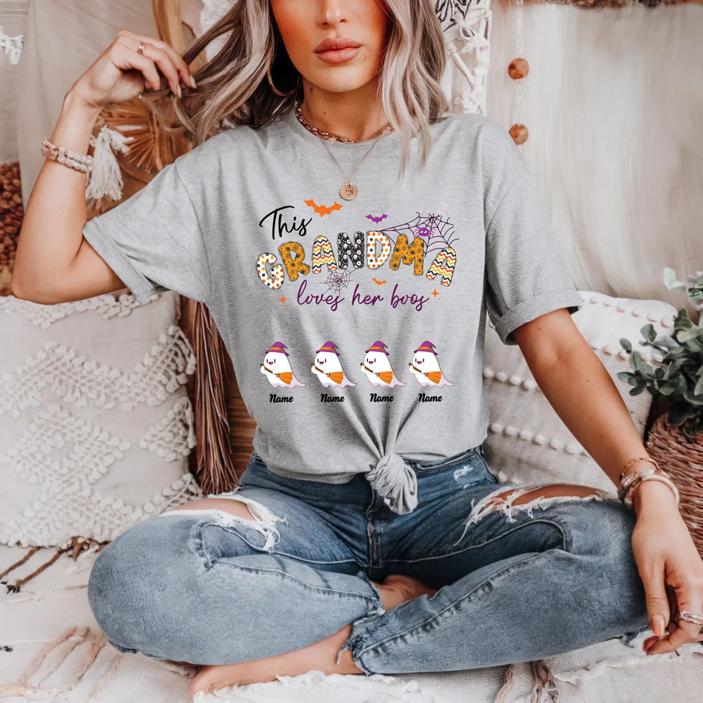 Personalized Halloween Mom Grandma Custom Family - Adult & Kids T-Shirts, Sweatshirts & Hoodies apparel design preview 1