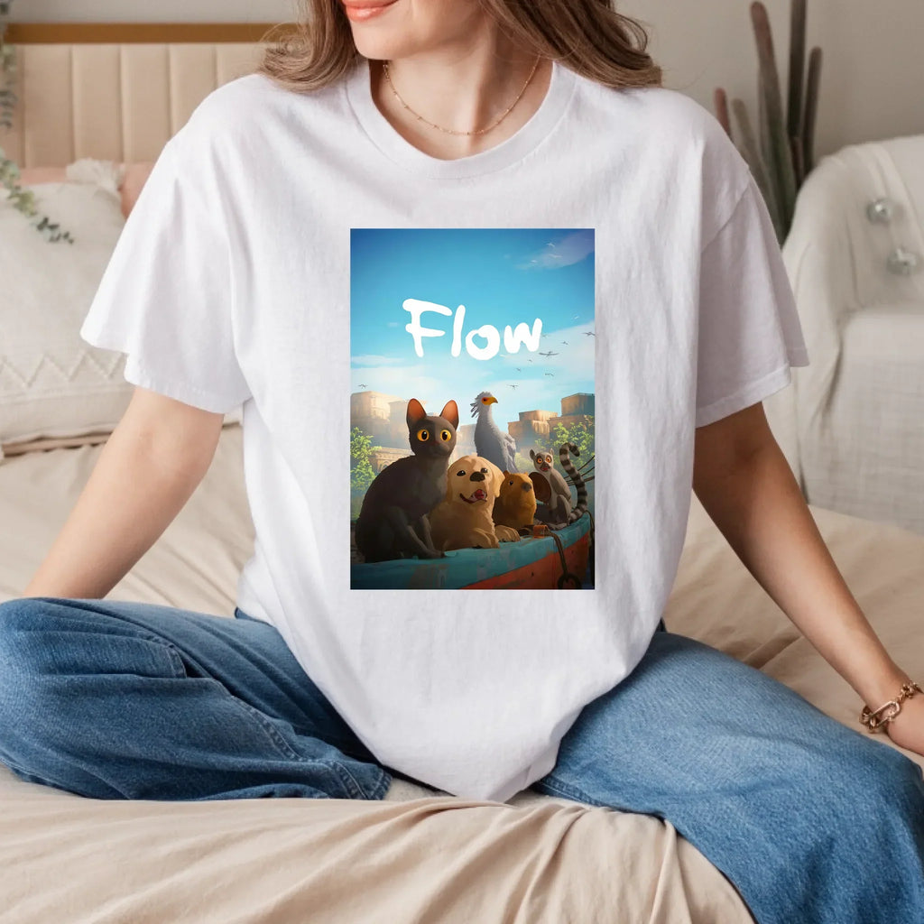 Flow Animal Cute Pet Squad Illustration Casual - Adult & Kids T-Shirts, Sweatshirts & Hoodies apparel design preview 1