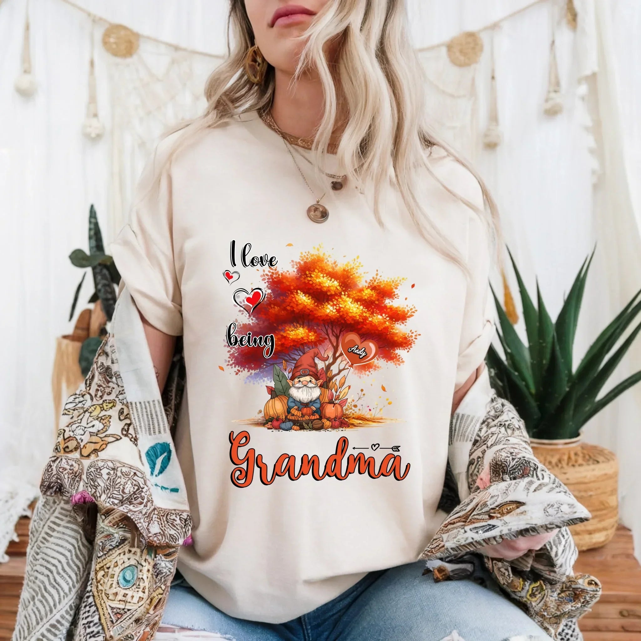 Personalized Thanksgiving Mama Custom Names I Love - Adult & Kids T-Shirts, Sweatshirts & Hoodies apparel design preview 1