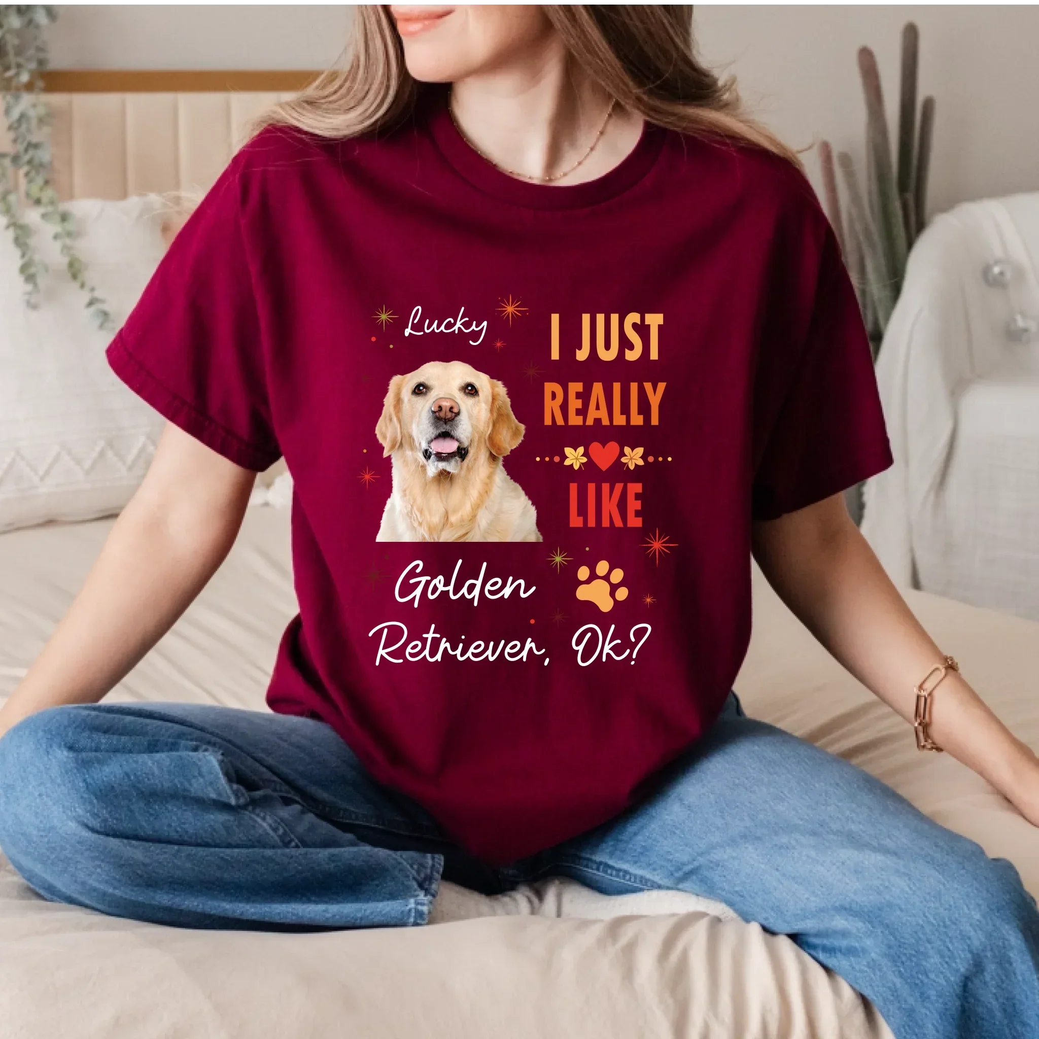 Personalized Dog Lover I Just Really Like [Pet Photo] - Adult & Kids T-Shirts, Sweatshirts & Hoodies apparel design preview 1