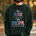 Personalized First Dad Now Papa Custom Name Grandpa - Adult & Kids T-Shirts, Sweatshirts & Hoodies apparel design preview 1