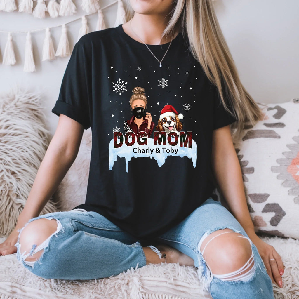 Personalized Dog Mom Custom Woman Characters Names - Adult & Kids T-Shirts, Sweatshirts & Hoodies apparel design preview 1