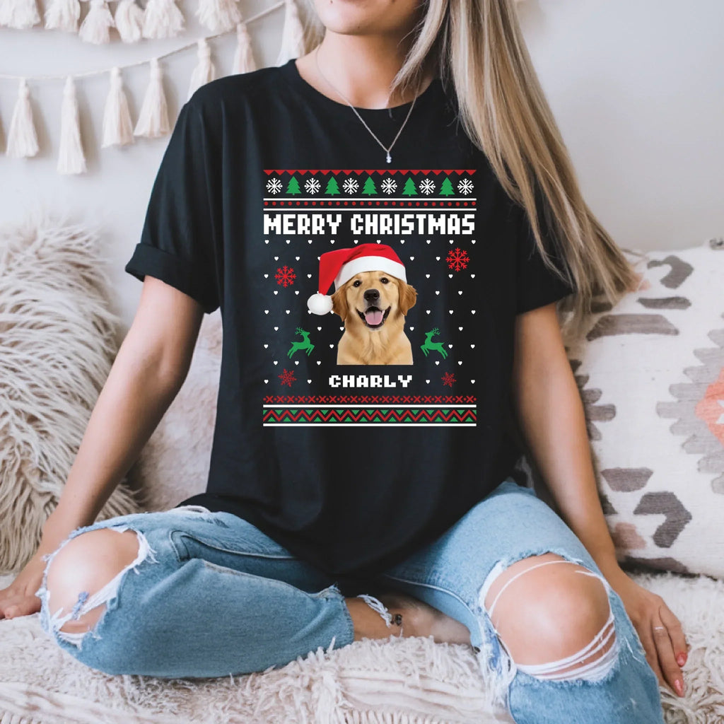 Personalized Merry Pet Custom Photo Name - Adult & Kids T-Shirts, Sweatshirts & Hoodies apparel design preview 1