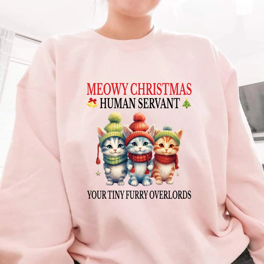 Personalized "Meowy Human Servant" Custom Cat Breeds - Adult & Kids T-Shirts, Sweatshirts & Hoodies apparel design preview 1
