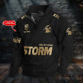 Melbourne Storm Double Breasted Stand Collar - Adult & Kids T-Shirts, Sweatshirts & Hoodies apparel design preview 1