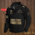 South Sydney Rabbitohs Double Breasted Stand Collar - Adult & Kids T-Shirts, Sweatshirts & Hoodies apparel design preview 1