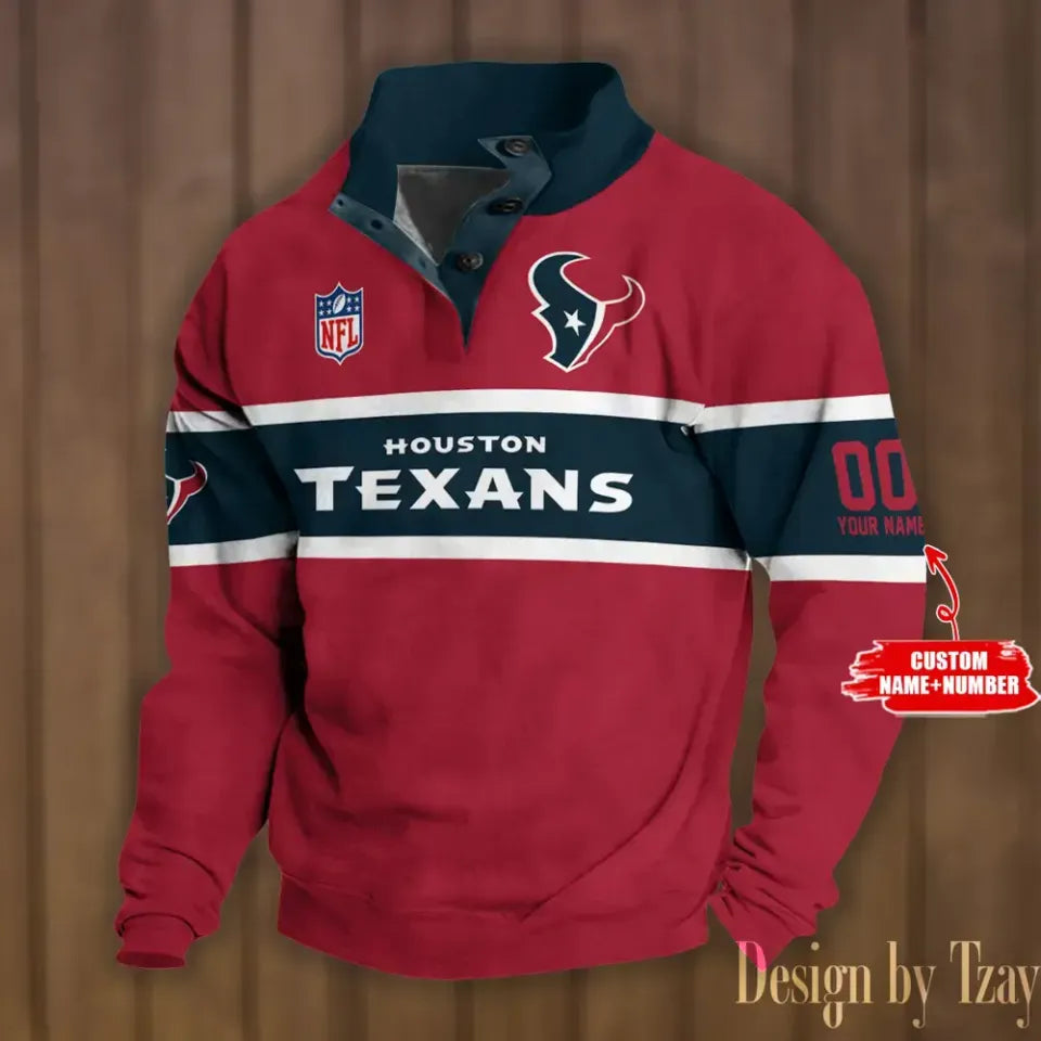 Texans football Stand Collar - Adult & Kids T-Shirts, Sweatshirts & Hoodies apparel design preview 1