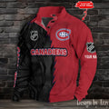 Montréal Canadiens Half Button Stand Collar - Adult & Kids T-Shirts, Sweatshirts & Hoodies apparel design preview 1