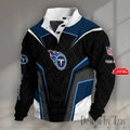 Tennessee Titans football Half Button Stand Collar - Adult & Kids T-Shirts, Sweatshirts & Hoodies apparel design preview 1