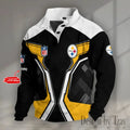 Pittsburgh Steeler football Half Button Stand Collar - Adult & Kids T-Shirts, Sweatshirts & Hoodies apparel design preview 1