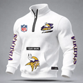 Minnesota Vikings Durable Quarter-Zip Performance - Adult & Kids T-Shirts, Sweatshirts & Hoodies apparel design preview 1