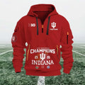 IU Big Ten 2026 CFP National Champions Quarter Zip - Adult & Kids T-Shirts, Sweatshirts & Hoodies apparel design preview 1