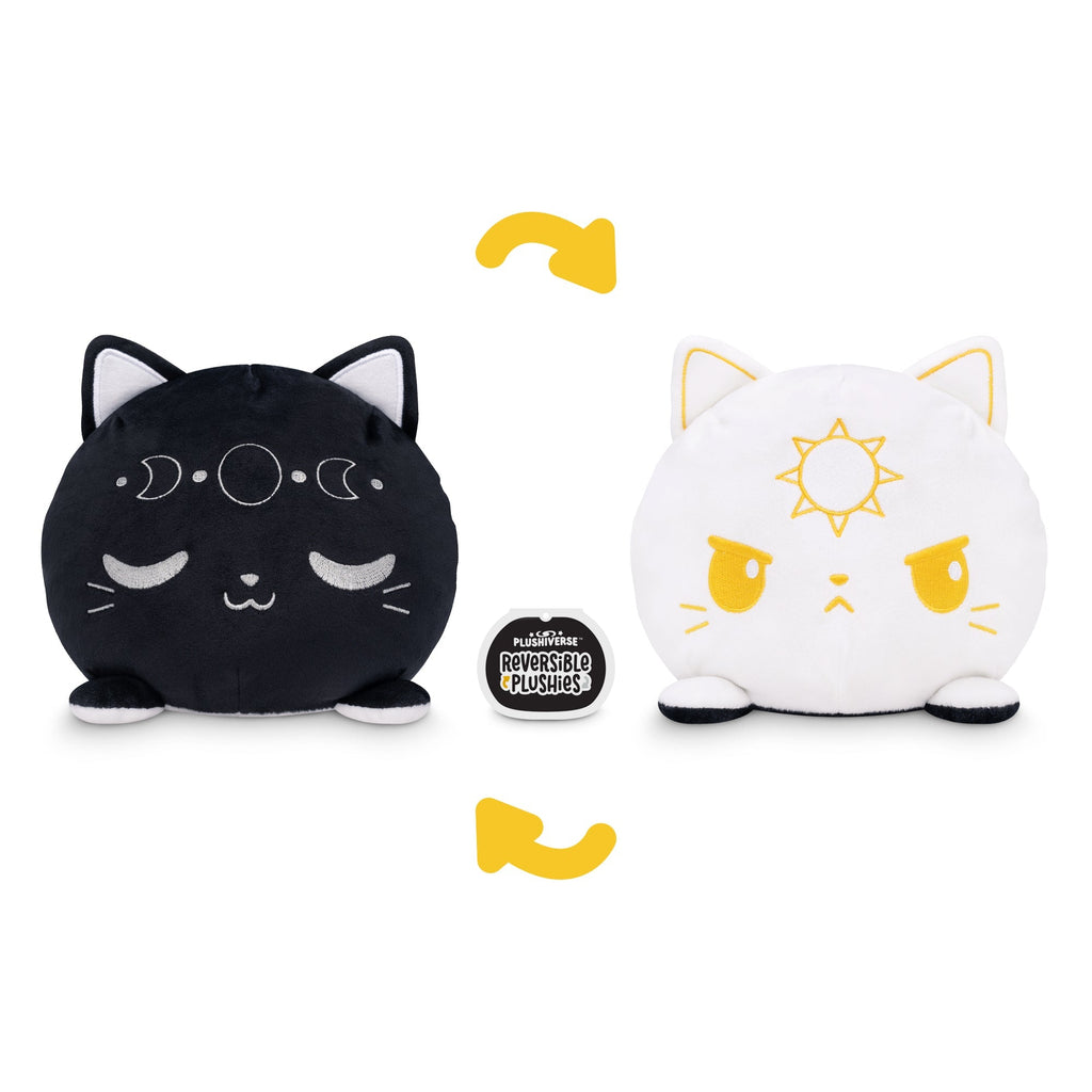 Sun and Moon Cat 6" Reversible Plushie - Adult & Kids T-Shirts, Sweatshirts & Hoodies apparel design preview 1