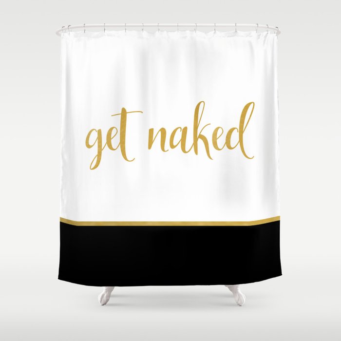 Get Naked, Fun, Bathroom Art and Funny Shower Curtain - Adult & Kids T-Shirts, Sweatshirts & Hoodies apparel design preview 1