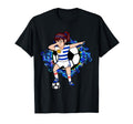 Dabbing Soccer Uruguay Jersey Floral T-Shirt - Unique Graphic Men Women - T-Shirt, Sweatshirt, Hoodie